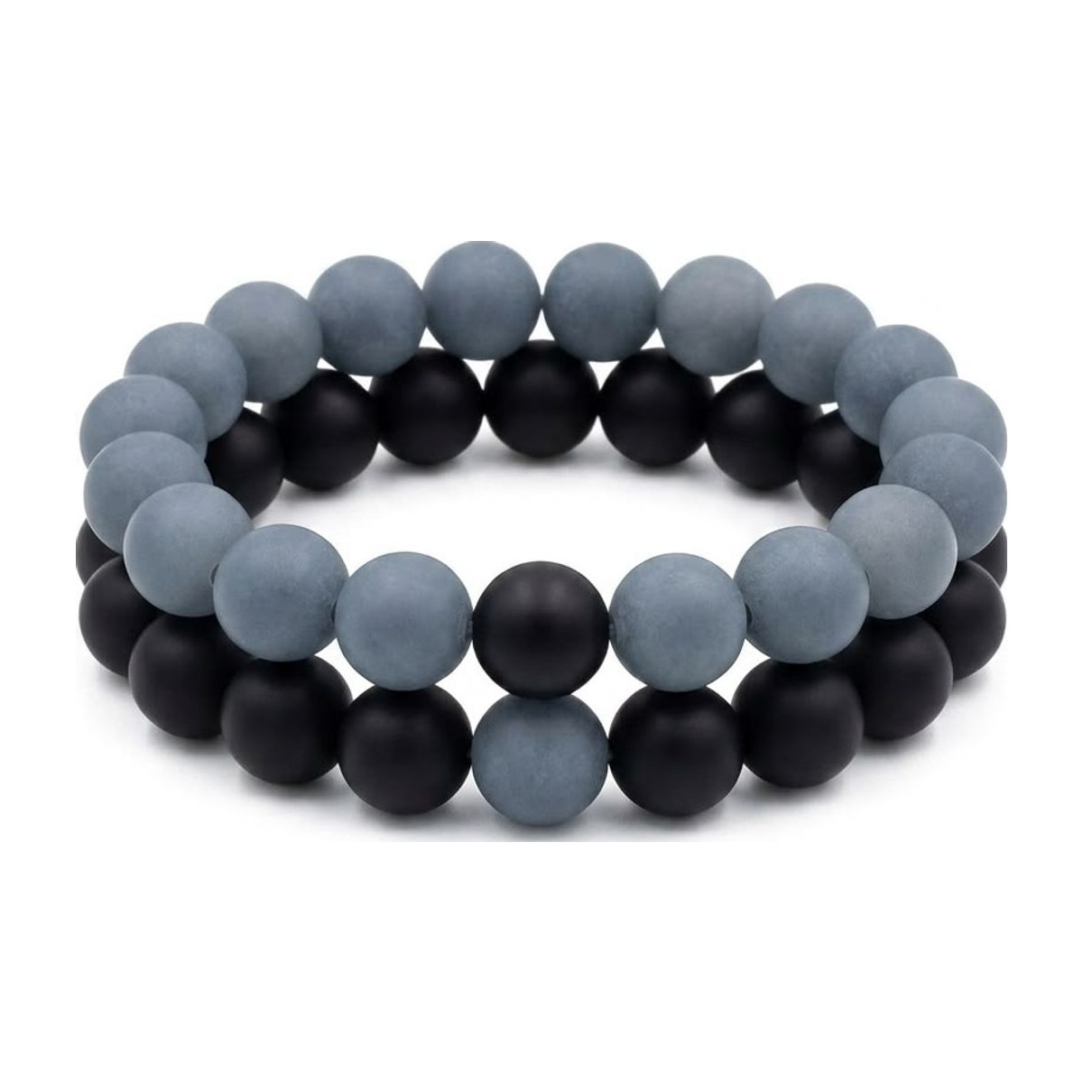 Matte Grey Agate × Black Matte Onyx
