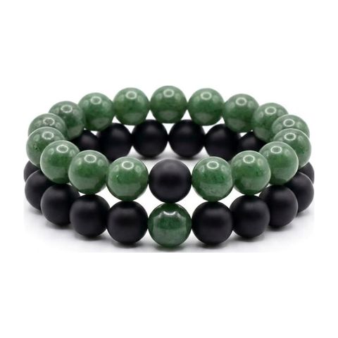 Green Aventurine × Black Matte Onyx