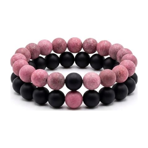 Matte Rhodonite × Black Matte Onyx