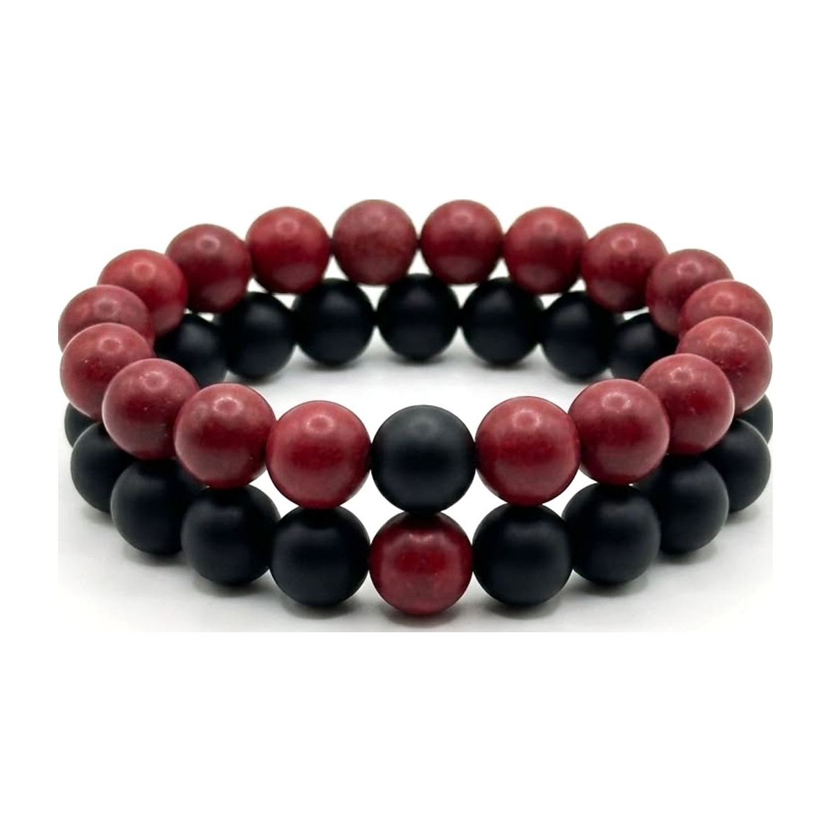 Red Jasper × Black Matte Onyx