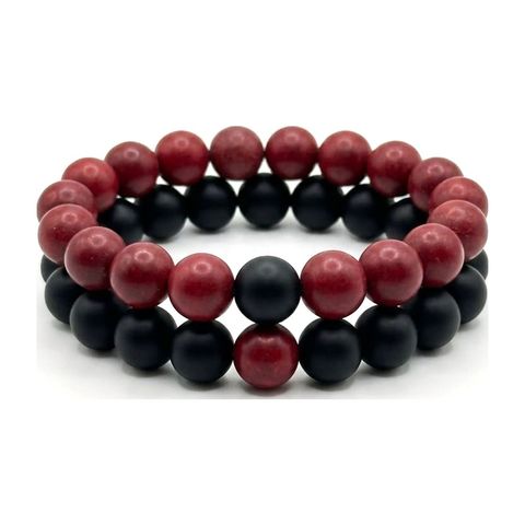 Red Jasper × Black Matte Onyx