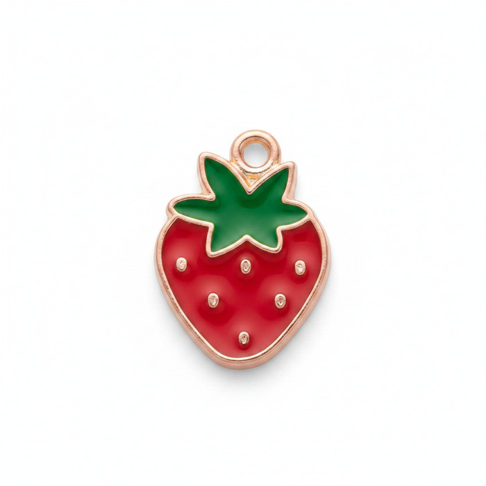 Red Enamel Strawberry