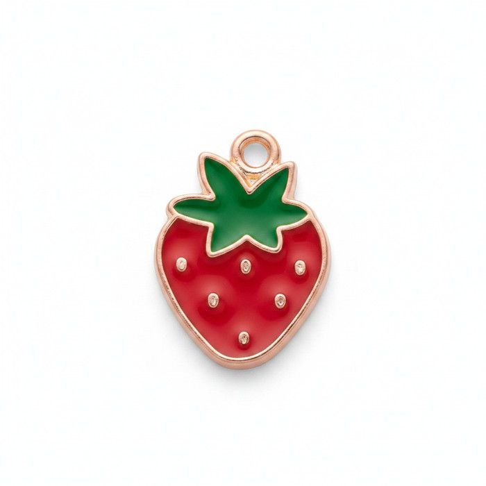 Red Enamel Strawberry