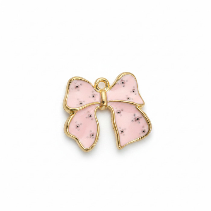 Speckled Pink Bow