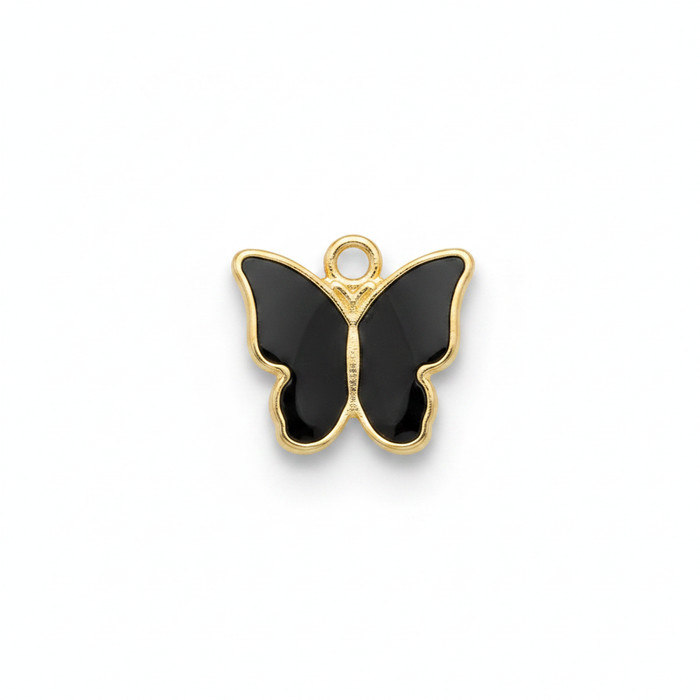 Black Enamel Butterfly