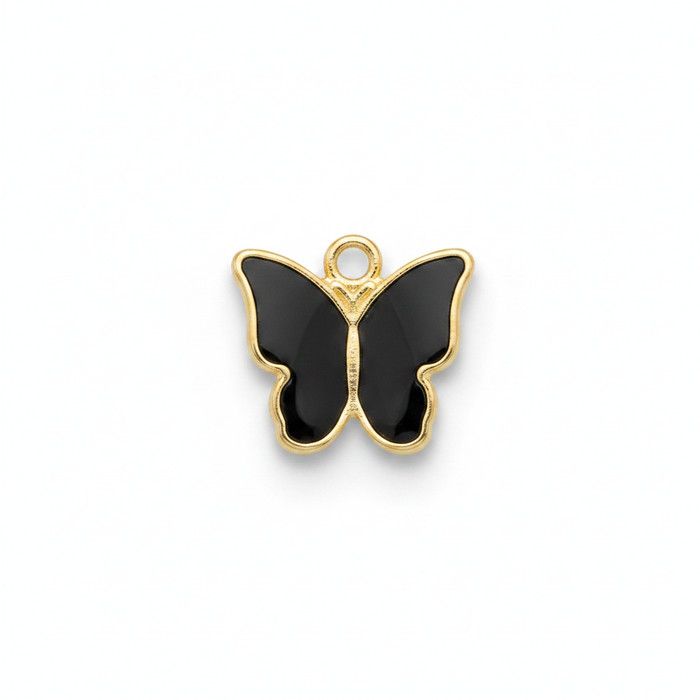 Black Enamel Butterfly