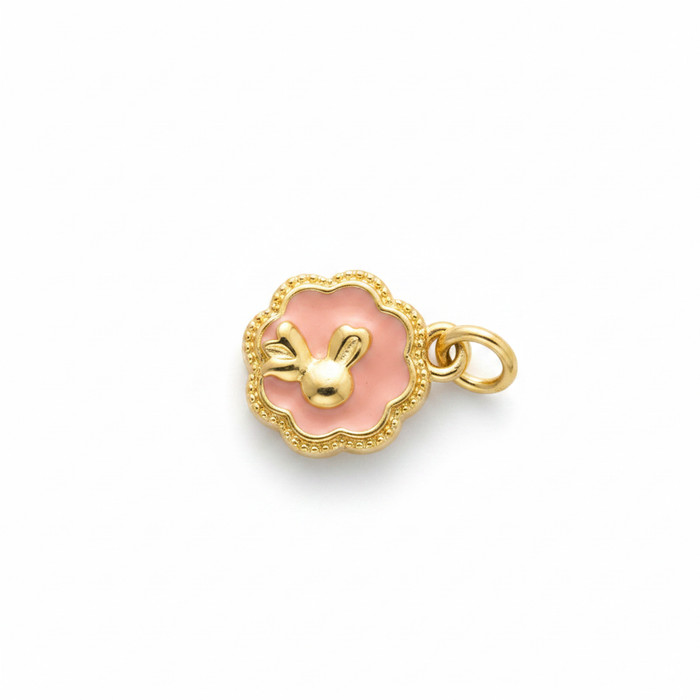 Pink Rabbit Medallion