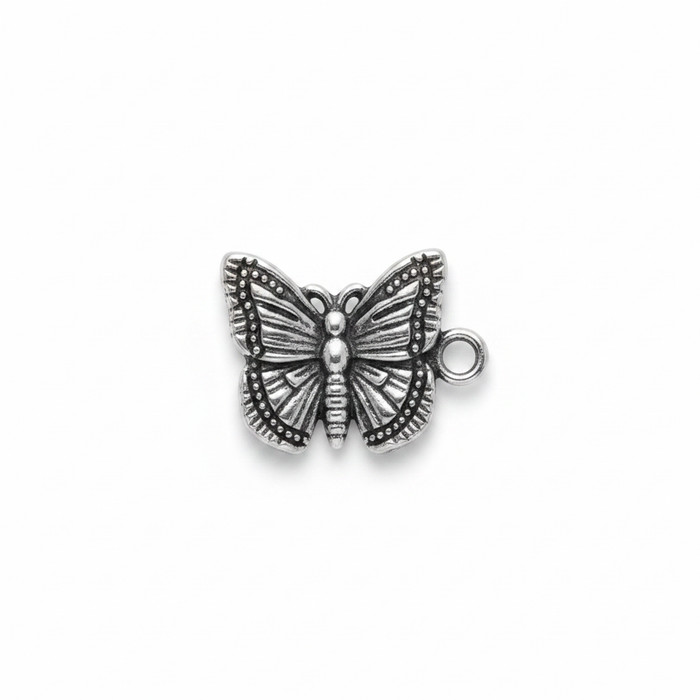 Dotted Silver Butterfly