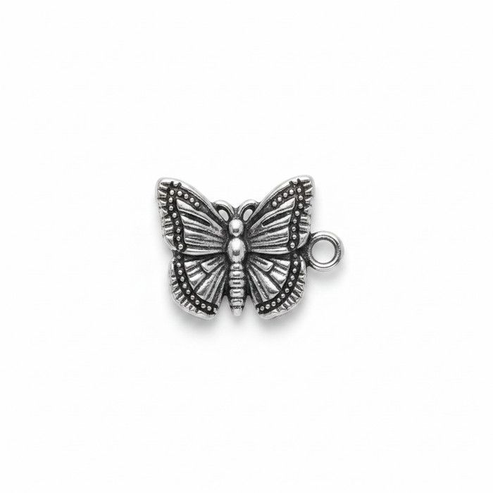 Dotted Silver Butterfly