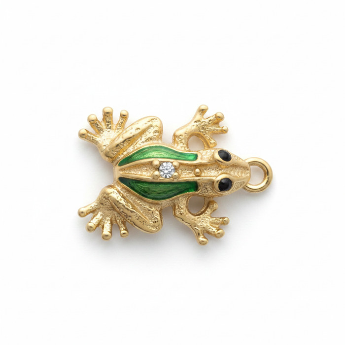 Green Enamel Frog