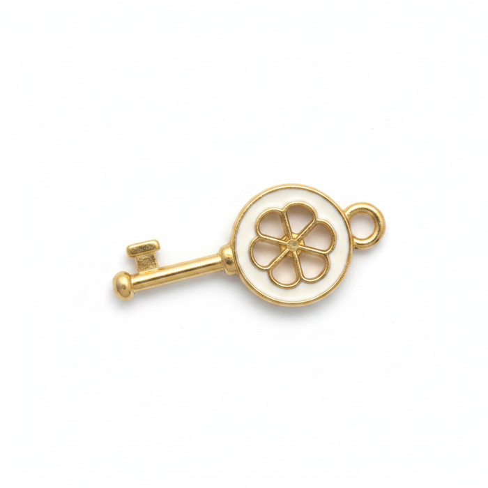 White Enamel Key