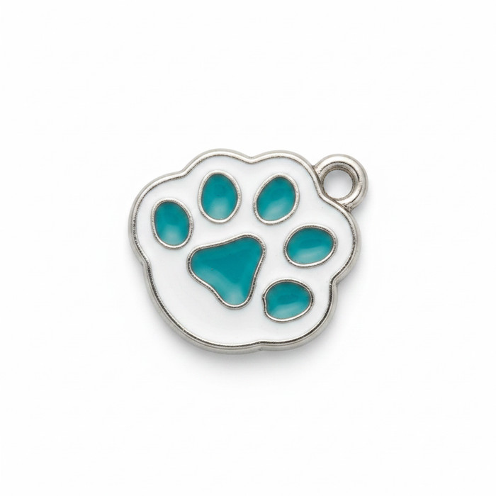 Teal Paw Print