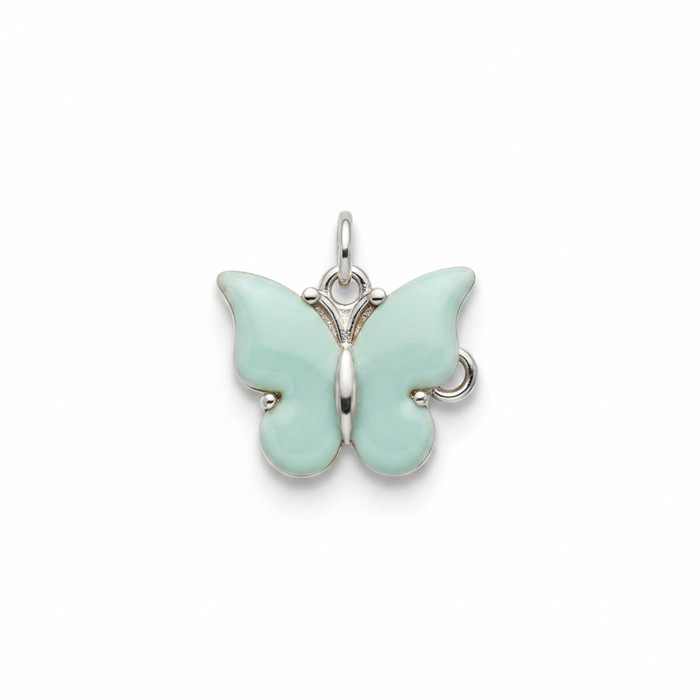 Mint Enamel Butterfly