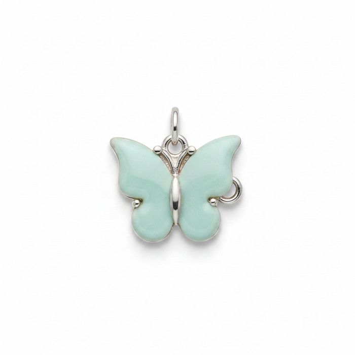 Mint Enamel Butterfly