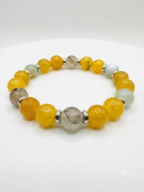 Yellow Chalcedony x Montana Agate