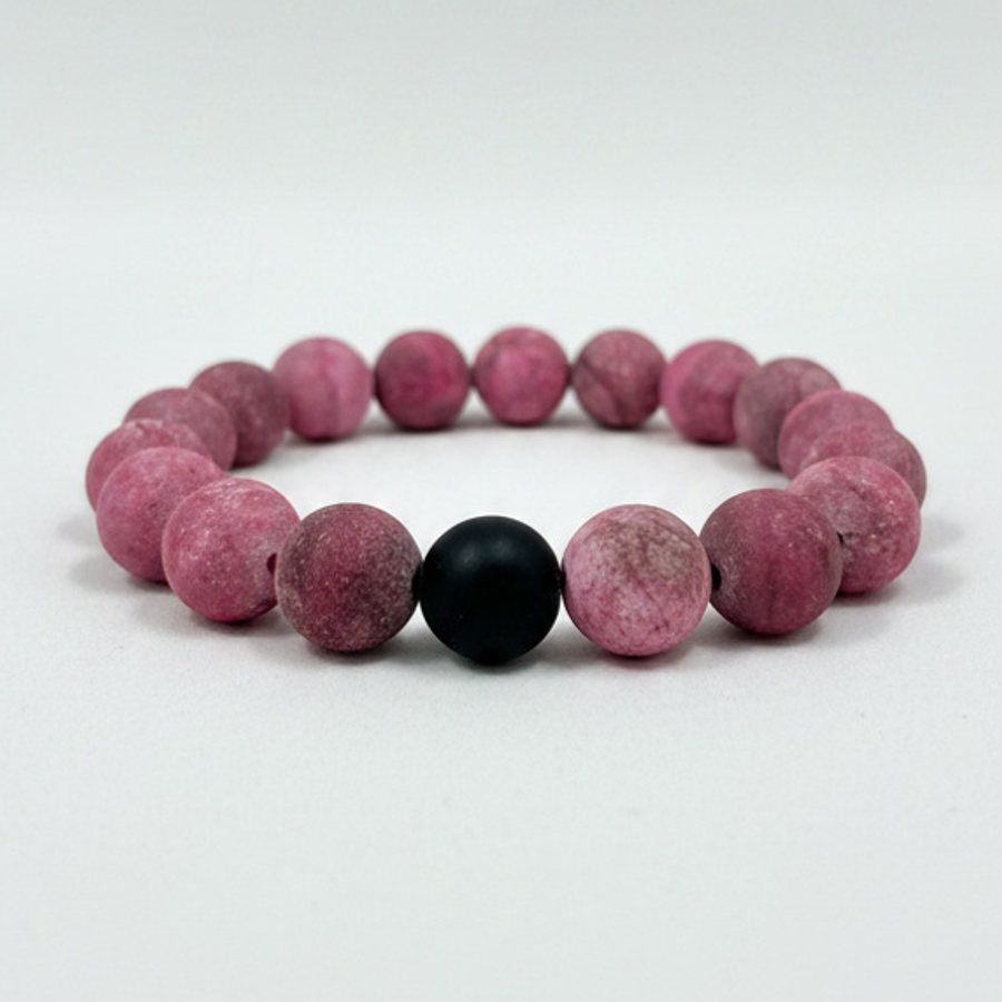 Rhodonite x Black Matte Onyx