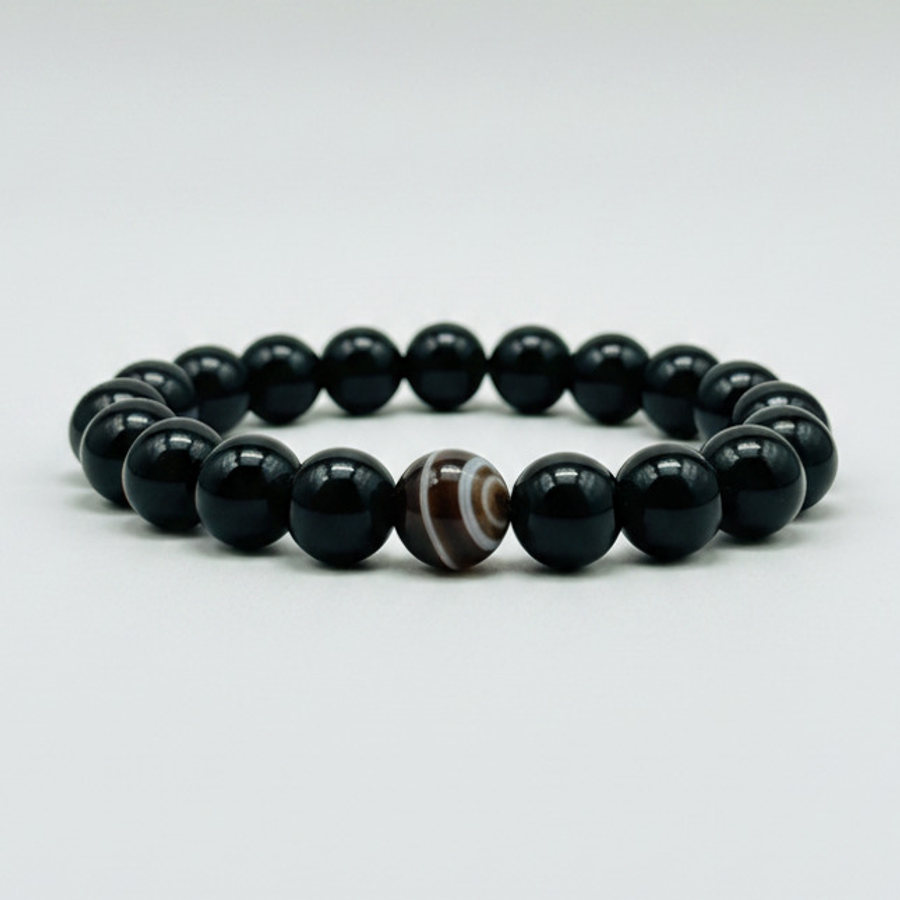 Botswana Agate x Black Onyx