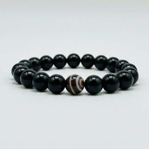 Botswana Agate x Black Onyx