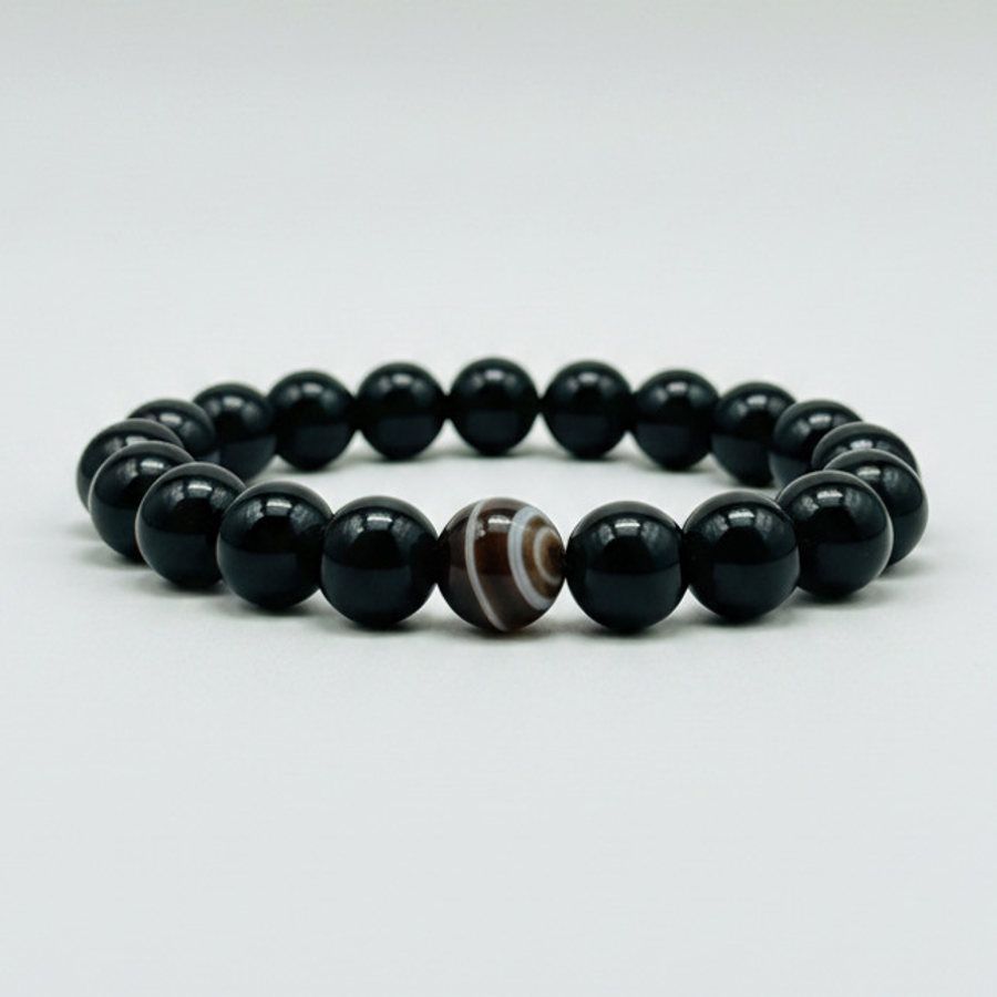 Botswana Agate x Black Onyx