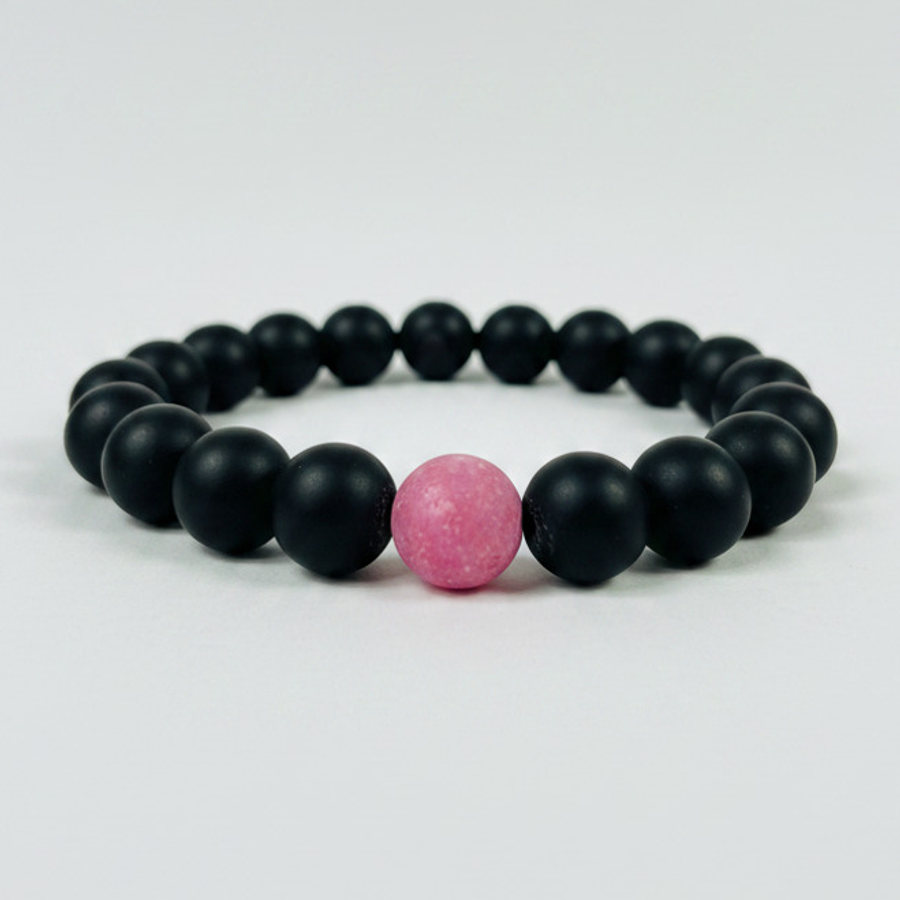 Rhodonite x Black Matte Onyx