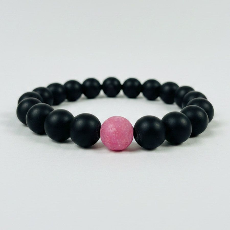 Rhodonite x Black Matte Onyx