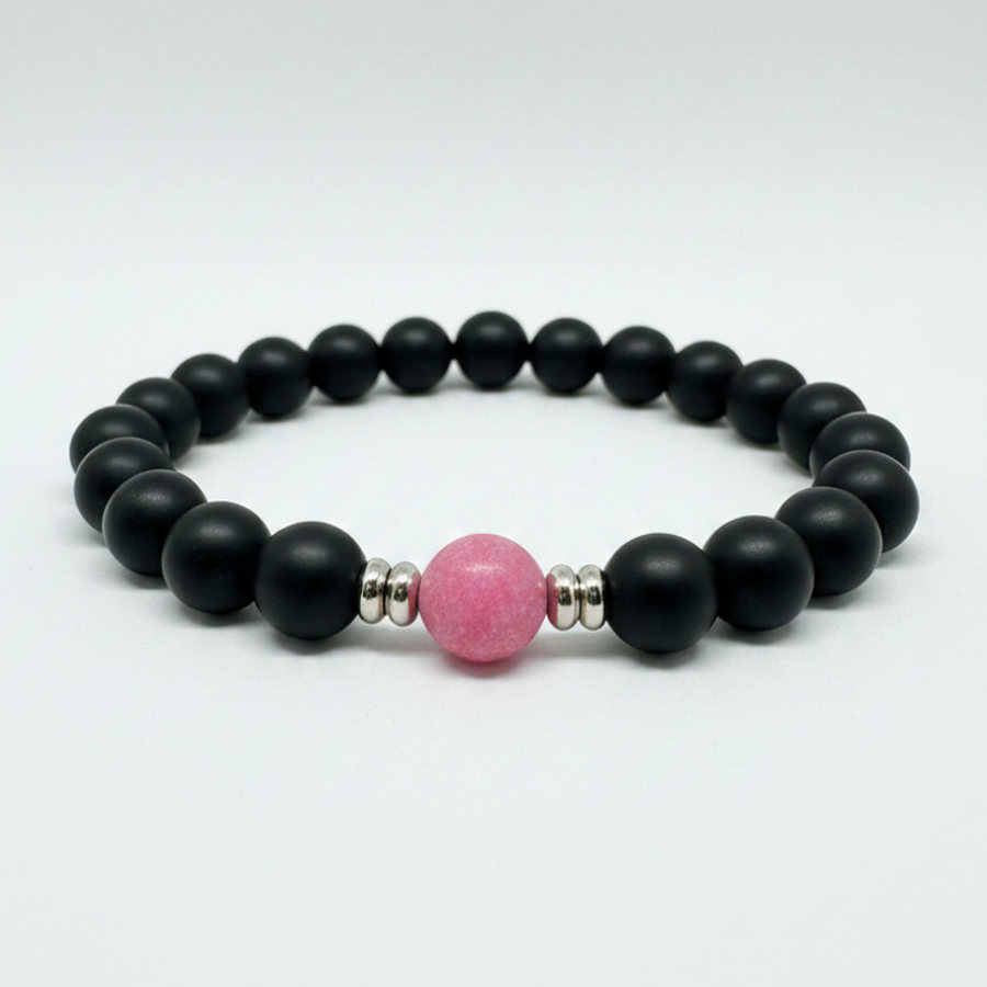 Rhodonite x Black Matte Onyx