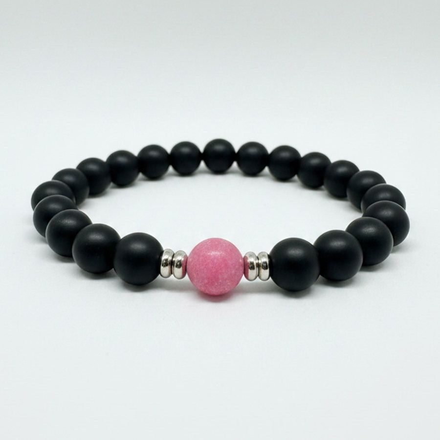 Rhodonite x Black Matte Onyx