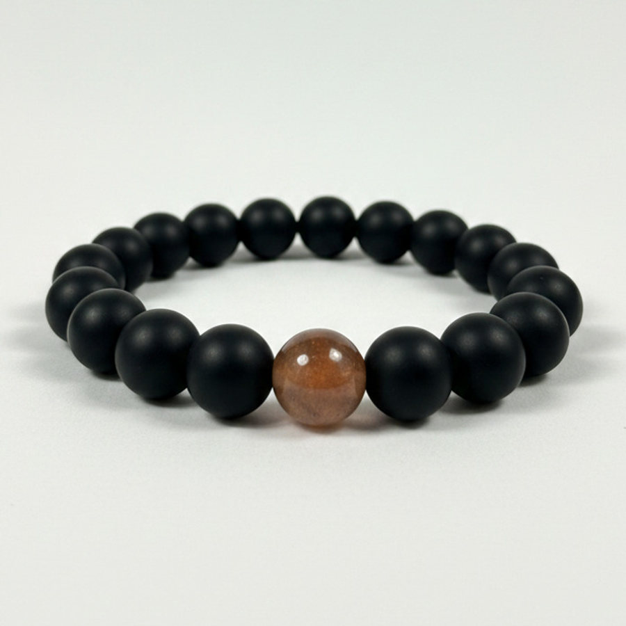 Black & Amber Agate