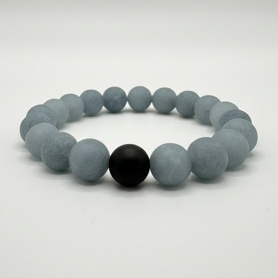 Matte Grey Agate x Black Matte Onyx