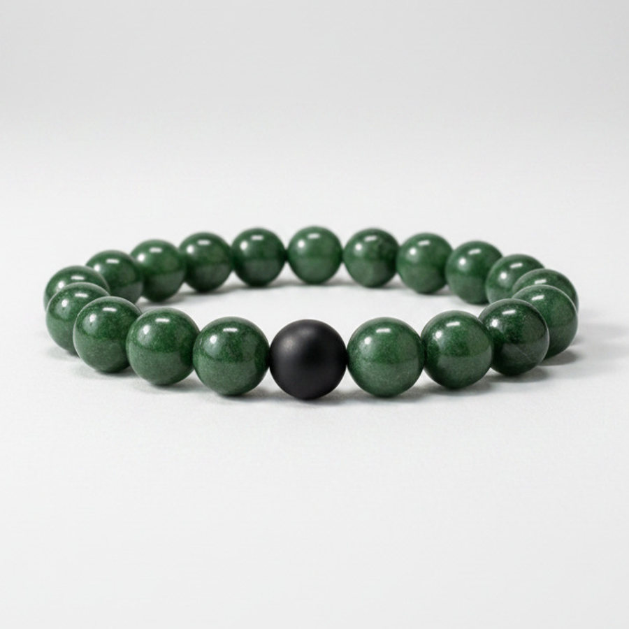 Green Aventurine x Black Matte Onyx