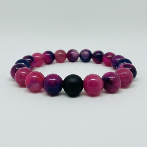 Fuchsia & Black Matte Onyx