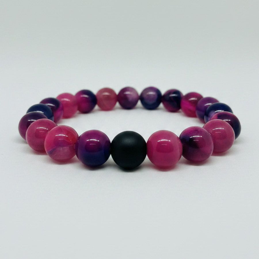 Fuchsia & Black Matte Onyx