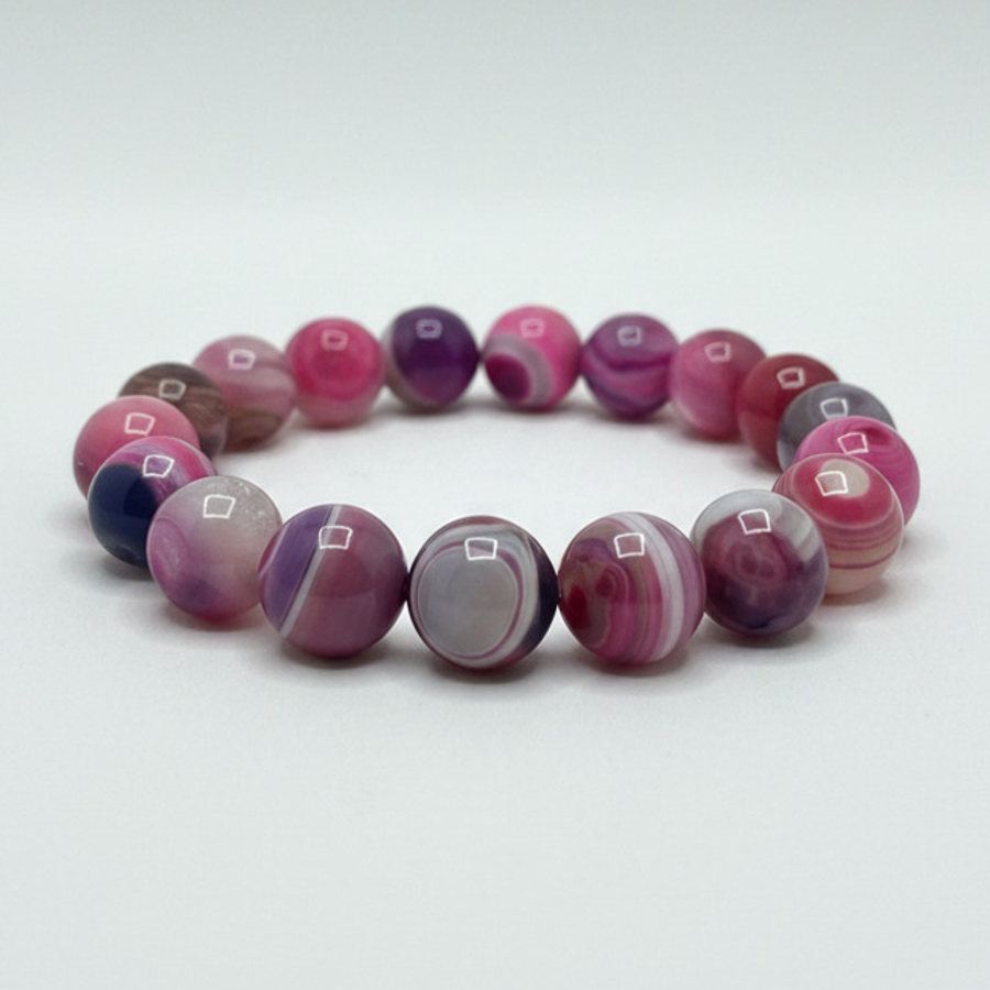 Pink & Purple Banded Agate