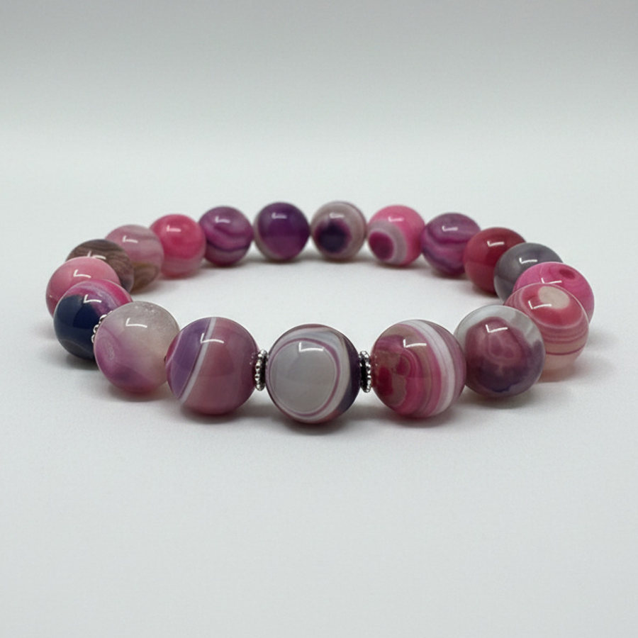 Pink & Purple Banded Agate