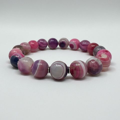 Pink & Purple Banded Agate