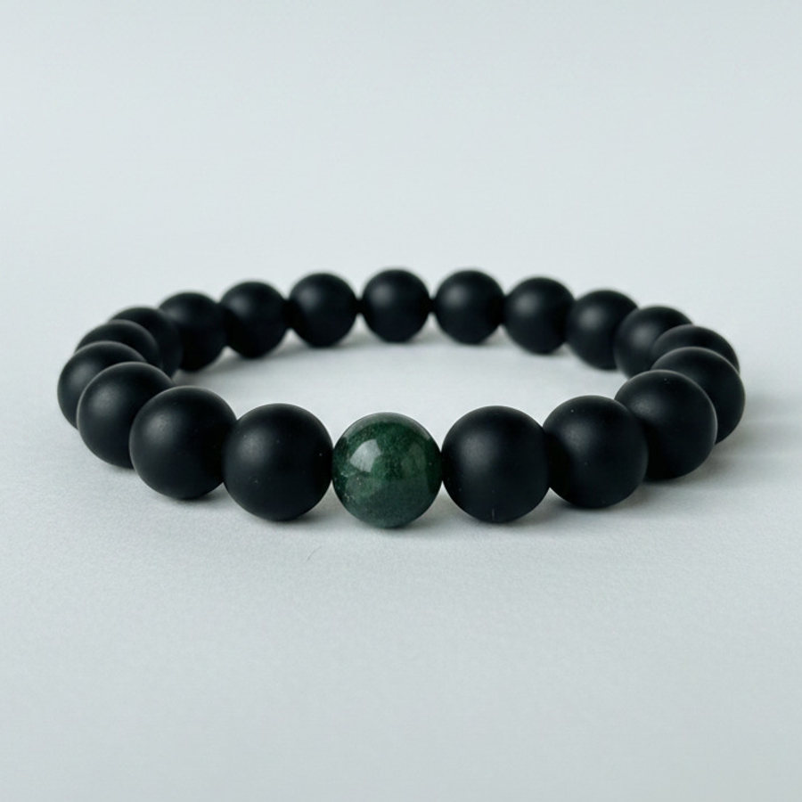 Green Aventurine x Black Matte Onyx