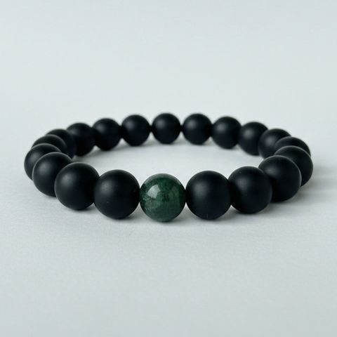 Green Aventurine x Black Matte Onyx