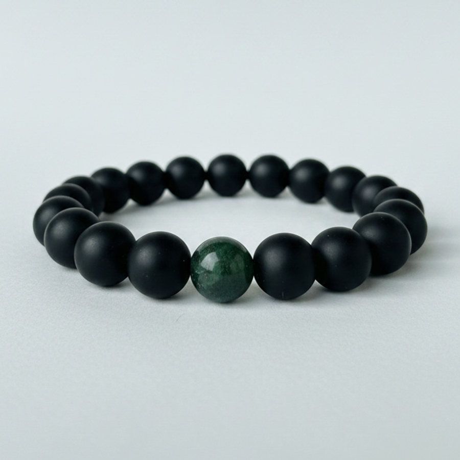 Green Aventurine x Black Matte Onyx
