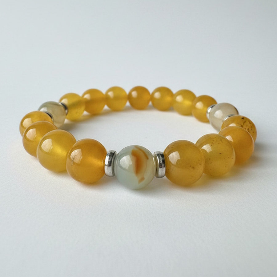 Yellow Chalcedony x Montana Agate