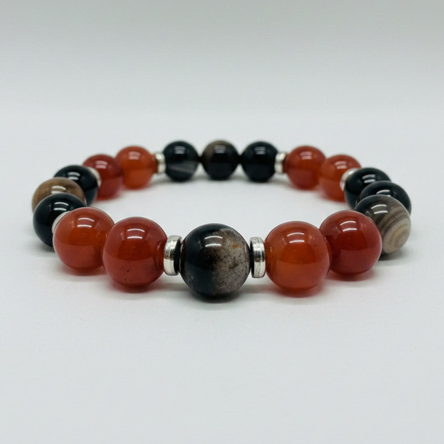 Carnelian x Black Onyx