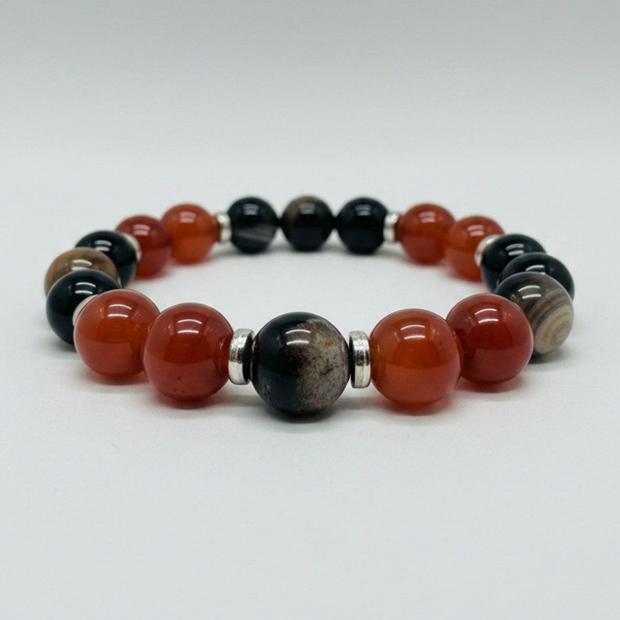 Carnelian x Black Onyx